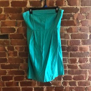 Emerald tube dress